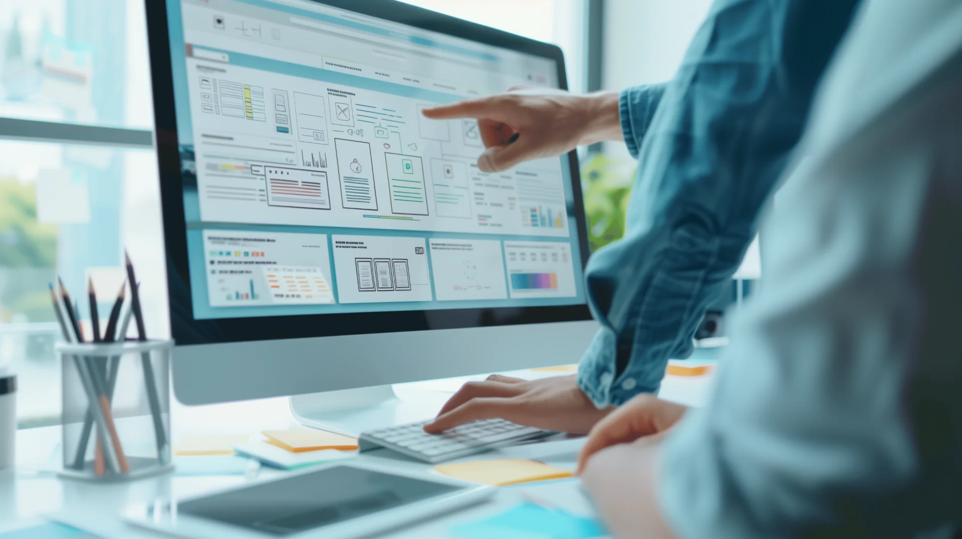 Website design ui wireframe planning